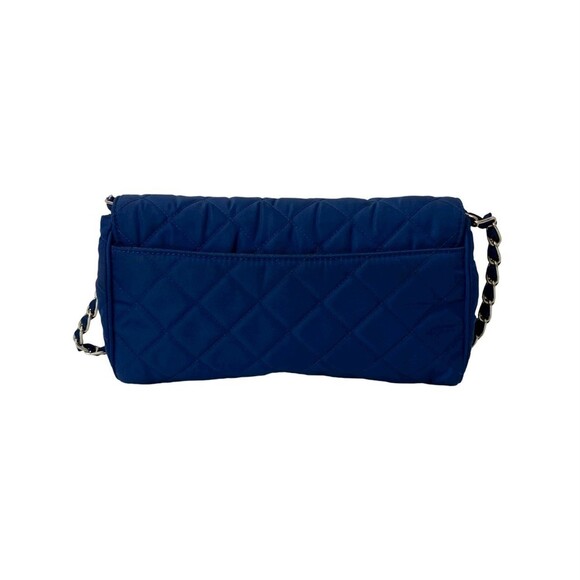 PRADA Blue Leather Saffiano Shoulder Bag - Picture 3 of 10